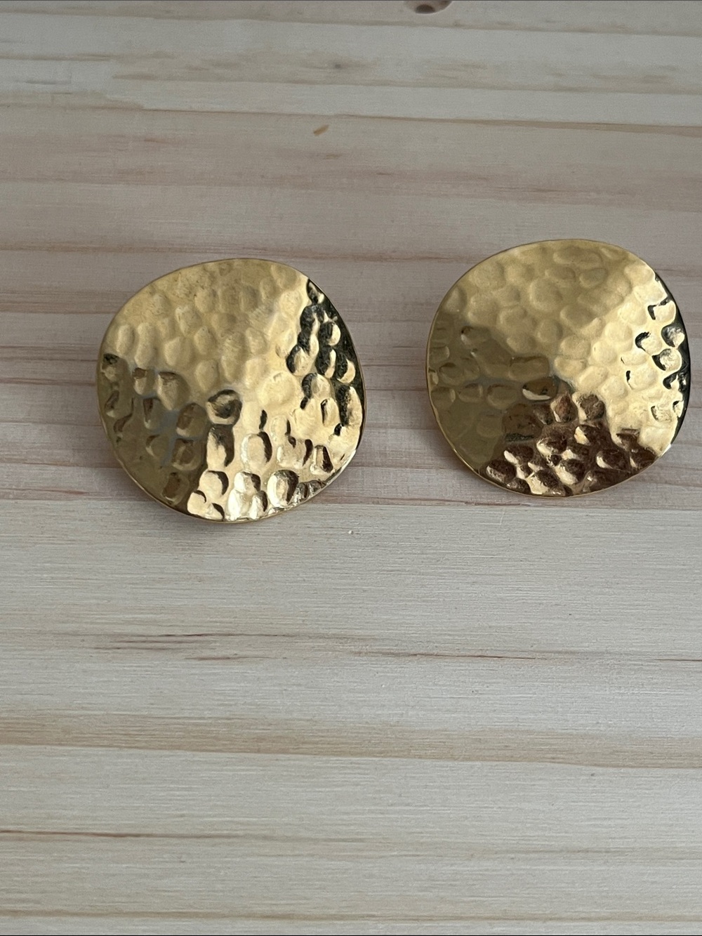 Vintage  Monet earrings with gold tone